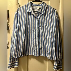 Old Navy Cropped Button Up Shirt